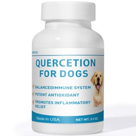 Quercetin with Bromelain for Dogs | Natural Antihistamine & Allergy, Itchy Skin Relief | Quercetin for Dogs - Boost Immune Balance, Promote Inflammation Relief & Antioxidant Support, 3.5 oz Powder