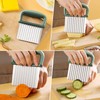 Générique Potato Slicer Wavy Blade Green French Fries Vegetables Dishwasher