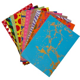 Springboard A4 Metallic Holographic Foil Design Card - 230gsm Cardstock for Card Making - Compatible w/Die-Cutting Machines - Vibrant & Interesting Crafting Card - Assorted - 10-Pack