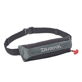 Daiwa DF-2220 Compact Life Jacket (Waist Type Automatic / Manual Inflating) Gray Free