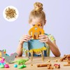 Pack of 100 Mini Brads Pattern Bag Clips, Metal Round