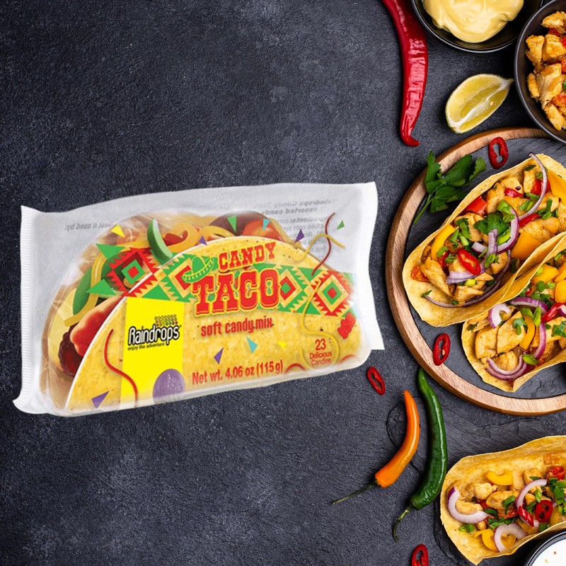 Raindrops - Gummy Candy Taco - Yummy Gummy Food Looks