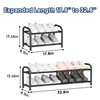 ENJOYBASICS Expandable Shoe Rack, 2 Tier Adjustable Shoe Organizer Shelf