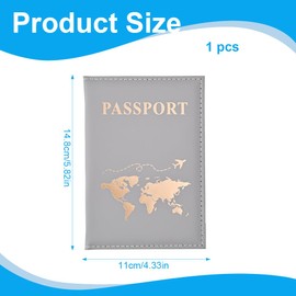 CPJJ 3 Pcs Passport Holder, PU Leather Passport Cover, Passport Holder Travel Wallet, Passport Wallet, Passport case, for Passport, Ticket Card, Boarding Passes, Business Cards, Credit Card