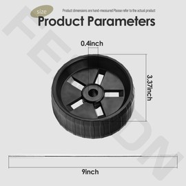 WG509 Replacement Wheel Assembly for WORX WG509 WG505 12 Amp Trivac 3-in-1 Electric Leaf Blower Leaf Vacuum, Reduces Strain from Handheld Leaf Blowers Enhances Efficiency
