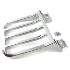 Chrome 53862-00 Harley Davidson Luggage Rack Rear Carrier Sportster 2006-2017 Dyna Softail Fatboy Fat Heritage Classic Street Bob Boy Springer Low Glide Super Wide Rider Detachable Backrest Sissy Bar