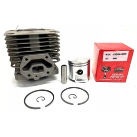 Lil Red Barn Compatible with Husqvarna 150BT,350BT Leaf Blower Piston and Cylinder Kit 44mm, OEM Husqvarna Cylinder. Does not fit 2021 and Newer!, black