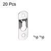 sourcing map Keyhole Hanging Plate, 37mm x 13mm Single Hole