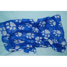 Unbranded Lady's Infiniti Scarf Soft Fleecy Knit Paw Prints Tigers Clemson Kentucky Dog