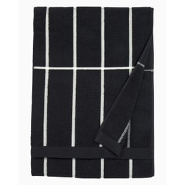 MARIMEKKO Tiiliskivi Terry Cotton Bath Towel – Striped Patterned Bath Towels – 59 in x 28 in
