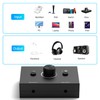 Dingsun 3.5mm Audio Switch, Stereo Audio Selector Box Passive Speaker