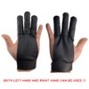 longbowmaker Dark Brown Archery Gloves 3 Fingers Leather Shooting Gloves
