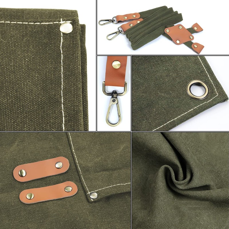 crazy bean BBQ Apron for Men Women Adjustable Work Apron