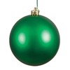 Vickerman 4" Green Matte Ball Ornament - Shatterproof Christmas Ball