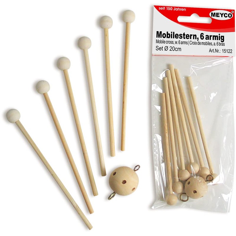 Mobi Lestern Mobile Cross Set of 6 Way Ceiling Light