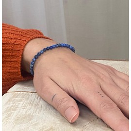 Lebensquelle Plus Mini Ball Bracelet, 4 mm, High-Quality Gemstone Bracelet, Gemstone