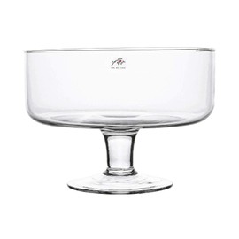 Glasschale BOWL ON FOOT Glas Schale Kelch 17,5 cm, Ø 24 cm