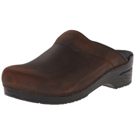 Dansko Men's Karl Antique Brown/Black Sole Mule 10.5-11 M US