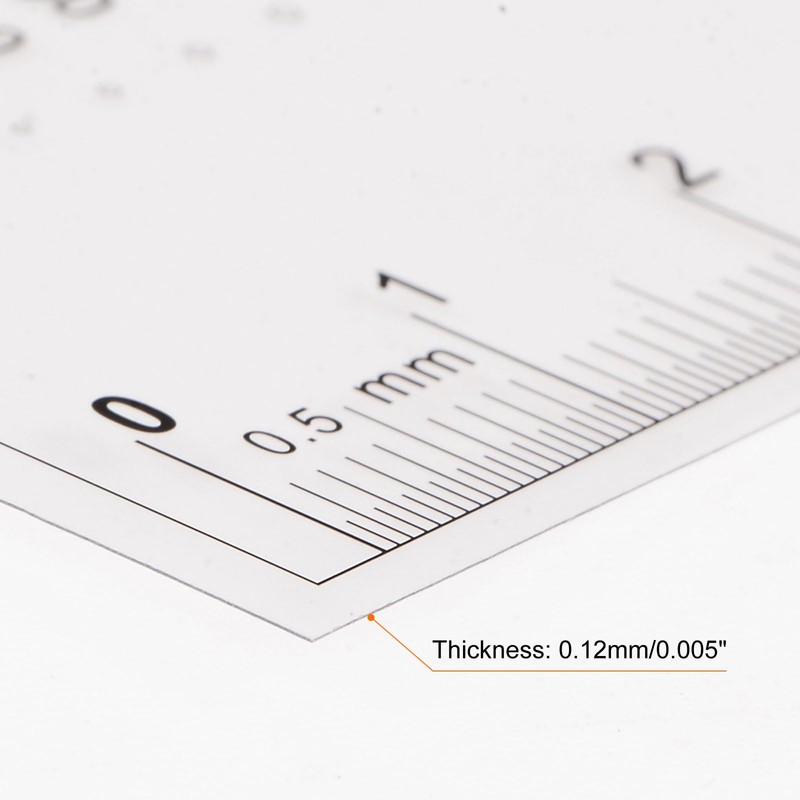 sourcing map High Precision SEC Size Estimation Chart 8cm 0.5mm