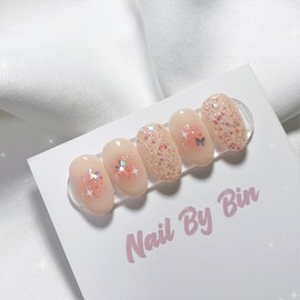 [Handmade Nail Tips] Cheek Cheek Nails - Mini Oval / [수제네일팁] 치크치크 네일 - 미니오벌