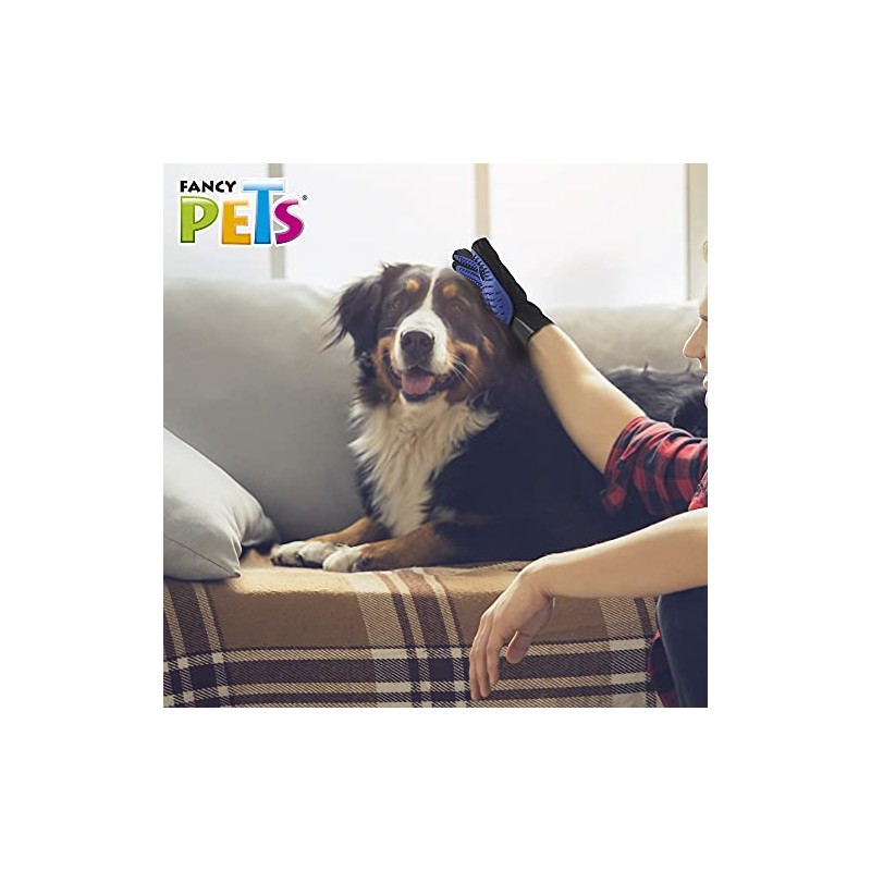 Fancy Pets Guante 2 en 1 Retira Pelo Muerto para
