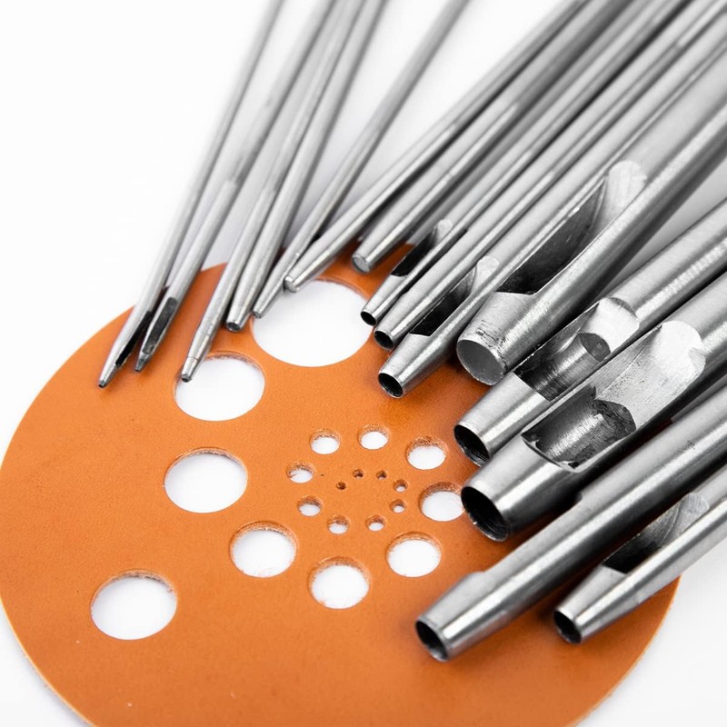WUTA 15 Size Hole Punch Round Leather Punch Punch Hole