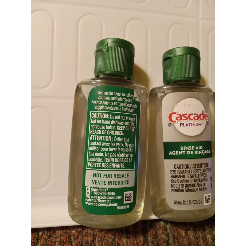 Cascade 4X NEW Cascade PLATINUM Power Dry Dishwasher Rinse Aid