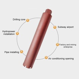 TOOLSTAR M22 Diamond Core Drill Bit Tool with Round/HEX Connector for Concrete Premium Marble Granite Cocrete Wall Drill (36 * 370mm)