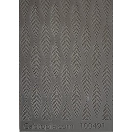 Fern Fabric Rubber Stamp Texture Sheet Plate Mat for Polymer Clay Metal Clay Mixed Media Art TM491