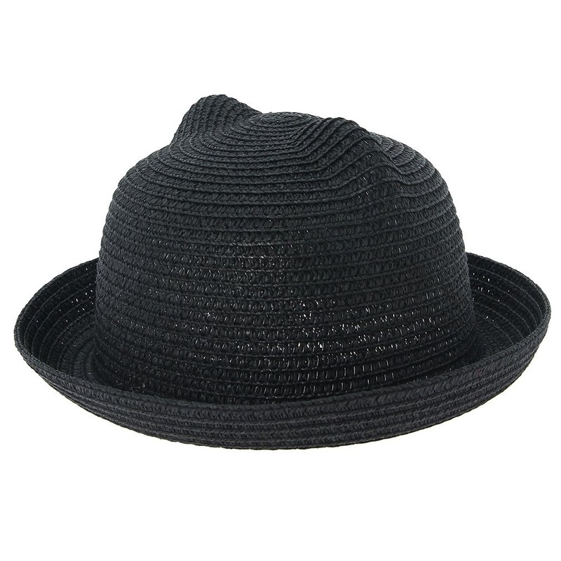 [Big] Kids Cat Ear Hat Cat Ear Hat Straw Hat