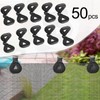 MOROBOR Shade Cloth Plastic Clips, 50 PCS Triangle Shade Netting