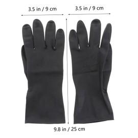 BIUDECO 3pairs Slip Hair Dye Gloves Black Hairdressing Hand Protectors for Men Women for Salon Use and Home Hair Coloring