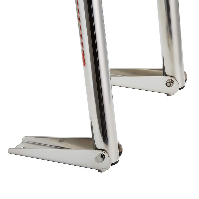 Manifish-Made 3 Step Boat Ladder, Stainless Steel Telescoping Boat Boarding