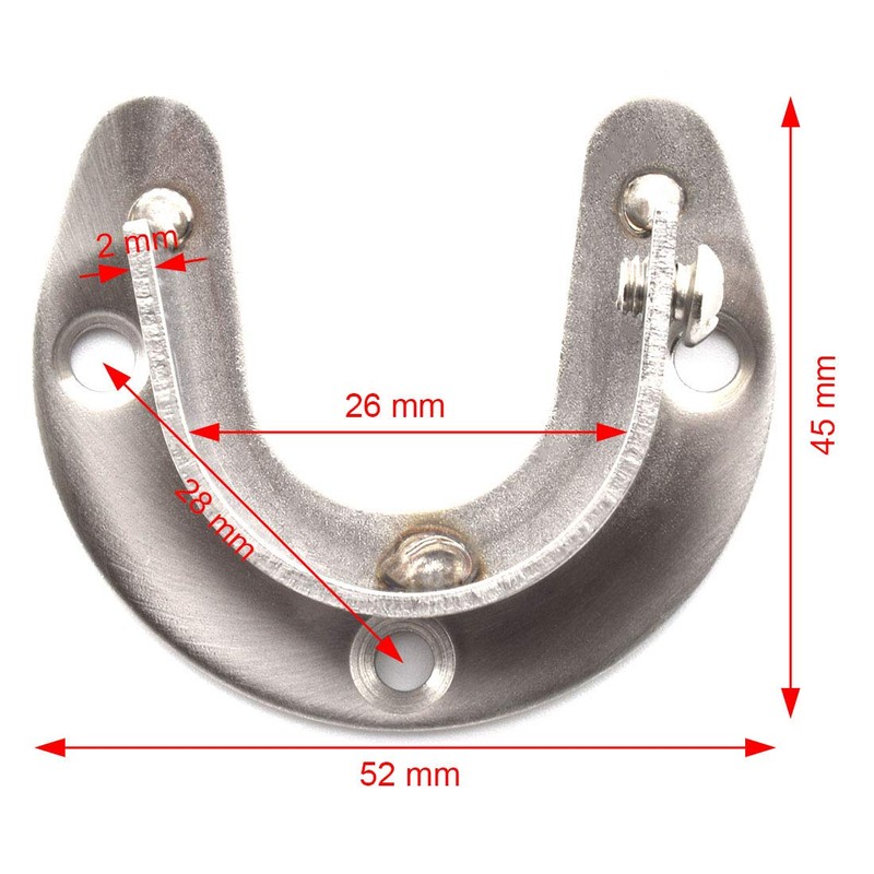 SDTC Tech 1 Inch Flange Rod Holder Heavy Duty Stainless