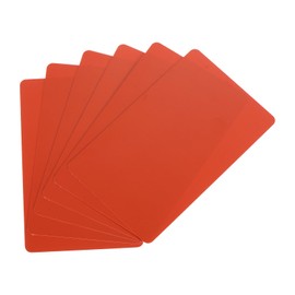 MECCANIXITY 40pcs Blank PVC Cards Color, CR80 15Mil Plastic Cards Blank ID Card Waterproof for ID Badge, Credit Cards, Identification Badges, Printer, Red