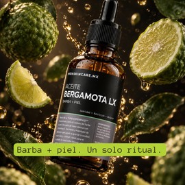 Aceite para Barba y Piel Barba Áspera, Seca y de Apariencia Descuidada Ayuda a Suavizar y Nutrir Bergamota Bergamota LX™ MENSKINCARE.MX