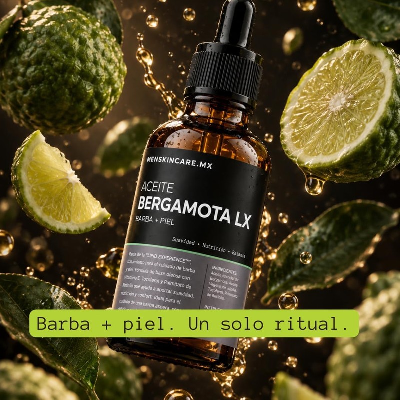 Aceite para Barba y Piel Barba Áspera, Seca y de