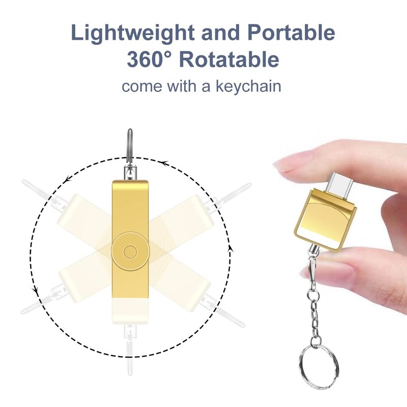 Micro SD Card Reader, BorlterClamp USB C SD Card Reader,