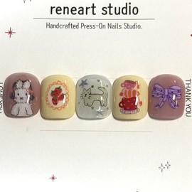 [Ar] Music Rabbit handmade nail tips drawing nail art specialist / [아르] 뮤직레빗 수제네일팁 드로잉네일아트 전문