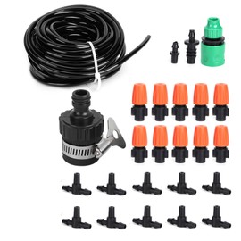 10m Drip Irrigation System Automatic Watering Garden Greenhouse Agriculture Hose Kit