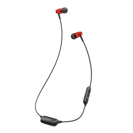 Radius Radius HP-R100BT Wireless Earphones: Bluetooth Compatible, Ne, High Resolution, Supports LDAC, aptX, HD, aptX, LL, Low Latency, HP-R100BTR (Red)