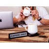 Boxer Gifts Caffeine Junkie' Wooden Sign | Fun Novelty Desk