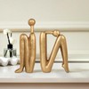Thinker Cast Iron Bookends, Heavy-Duty Decorative Book End Stoppers for