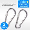 Toldoro® Niro AISI 316 V4A Stainless Steel Carabiner with Screw