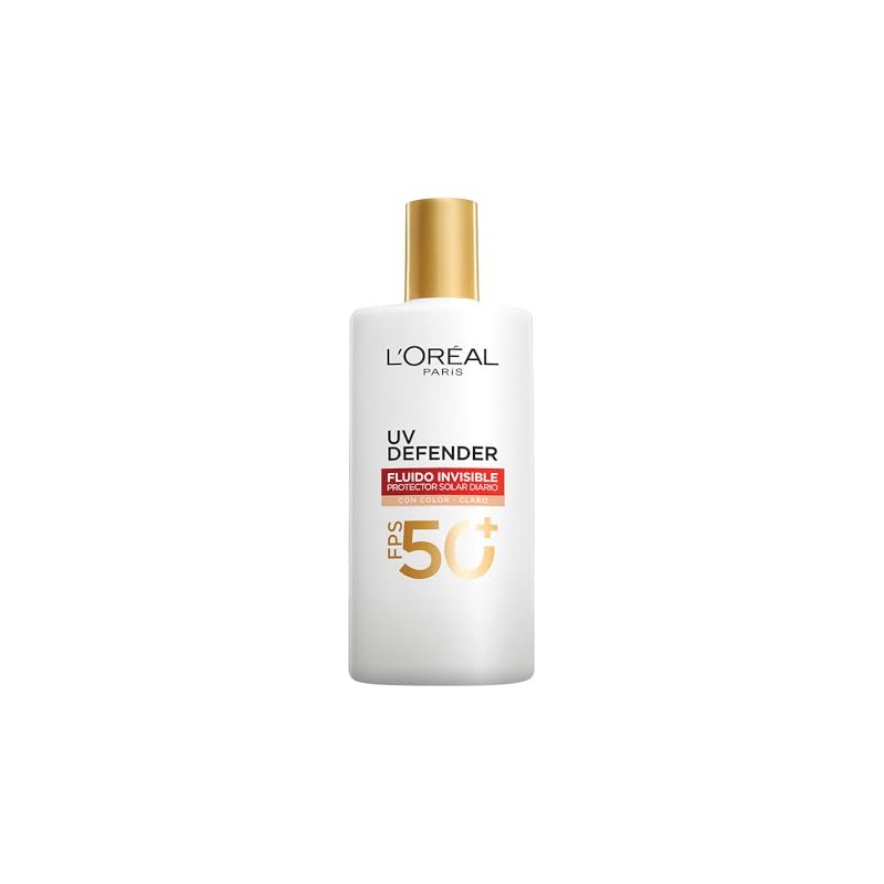 Oréal Paris Protector Solar Facial Fps50 Defender Fluido Invisible Tono