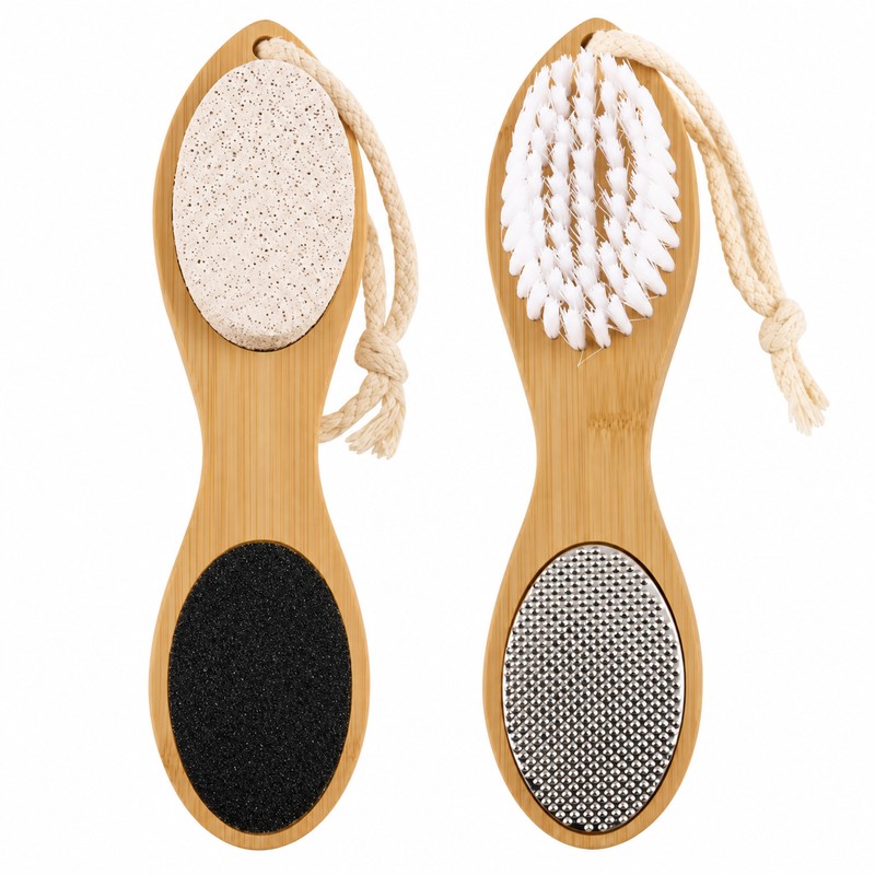 14-in-1 Foot Care Tool for At-Home Grooming – Wood Hand