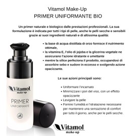 Vitamol Make Up Uniforming Face Primer Organic Makeup Base with Vitamin E 30 ml