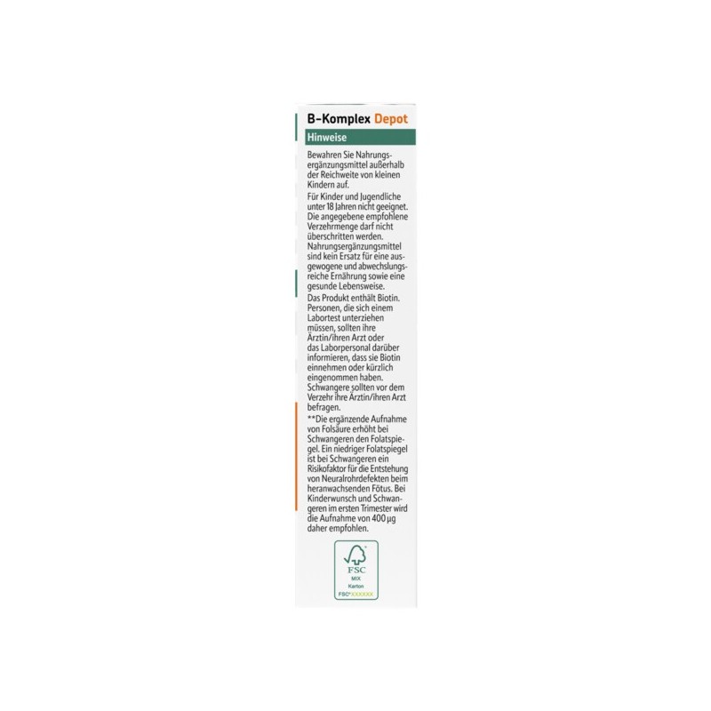로스만 알타파마 B-컴플렉스 디팟 60개입 15g Lossman Altapharma B-Complex Deepot