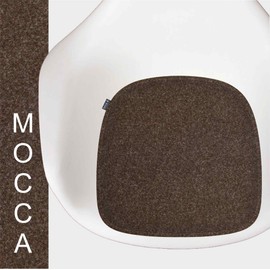 Feltd. Eco felt cushion suitable for armchair chairs such as DAW, DAX, Dar, RAR - comfort with non-slip coating (mocha)