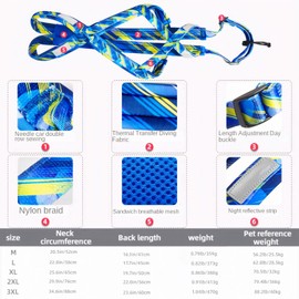 Sled Dog Chest and Back Harness, Suitable for Medium and Large Dogs, Husky Alaskan Snowboard Leash Traction Rope, Dog Weight Pulling Safety Belt (Red, XXL)